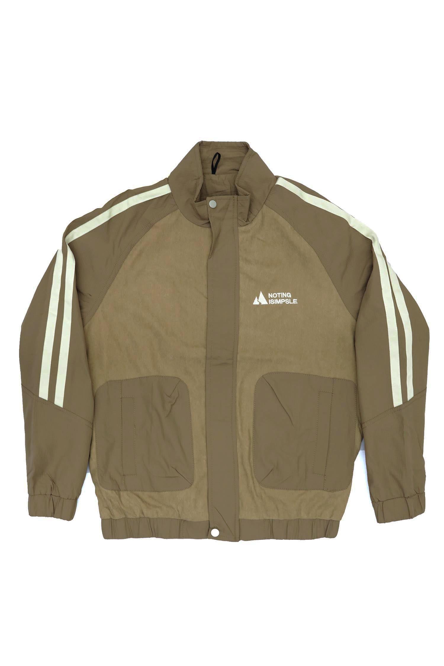 Notng Ismple Front Slogan Light Weight Jacket