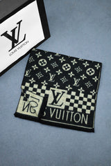 Luis Vten Monogram Luxury Edition Men Mufflers In Black