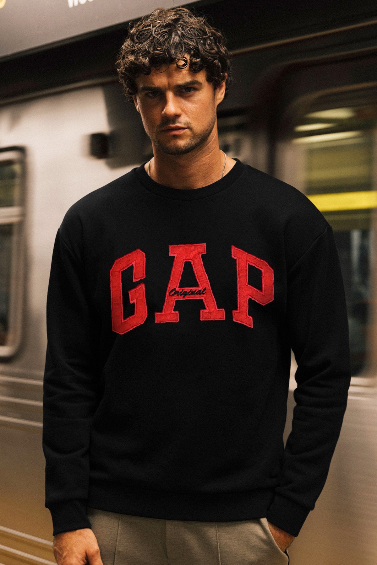 GP Aplic Arch logo Full Sleeves Men's Sweatshirt