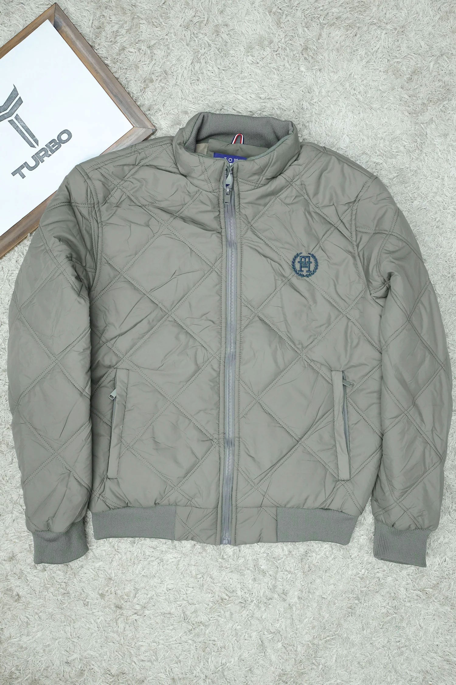 Tmy Hlfgr Warm Diamond Stitch Imported Puffer Jacket