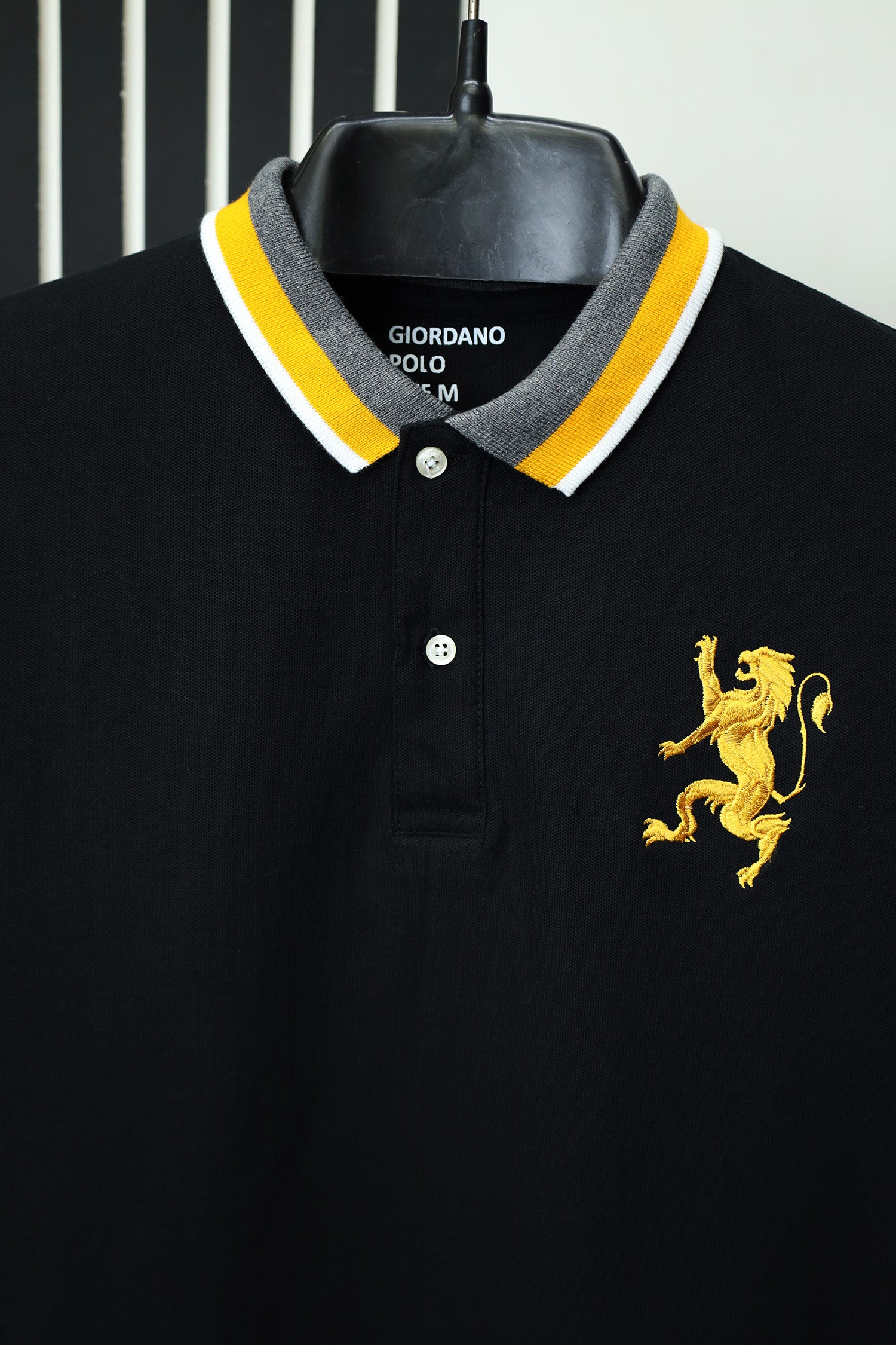 Giordno Front Logo Men Polo Shirts