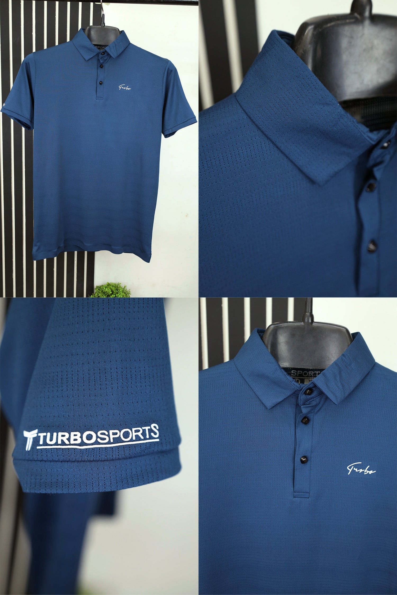 Turbo Front Slogan Polo Shirts