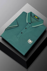 Turbo Classic Iconic Embroidered Men's Polo Shirt In Green