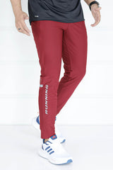 Turbo Revival Tech Running Men's Dryfit Trouser In Maroon