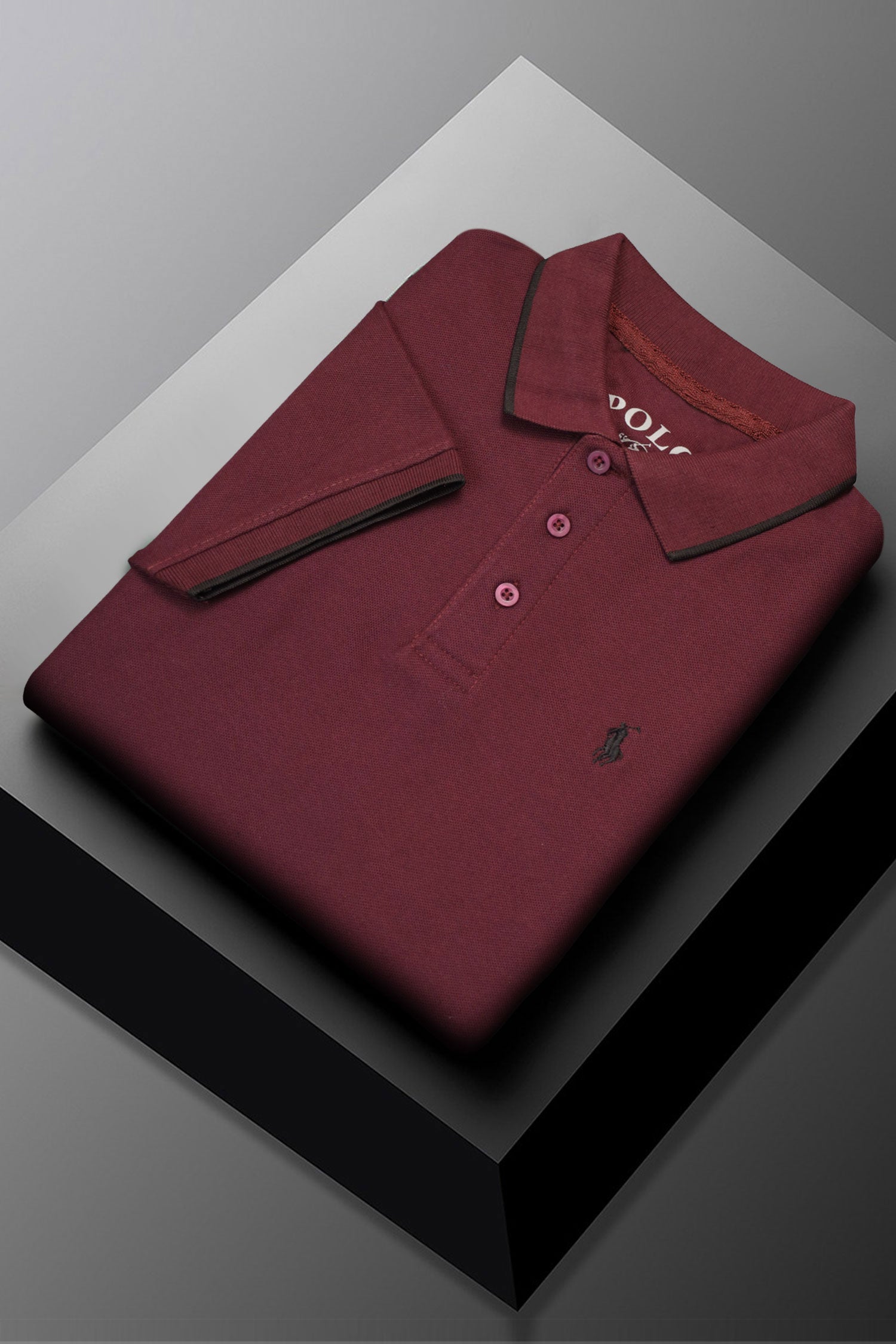 Rph Lren Polo Pique Collar Tipping Men's Polo ShirT