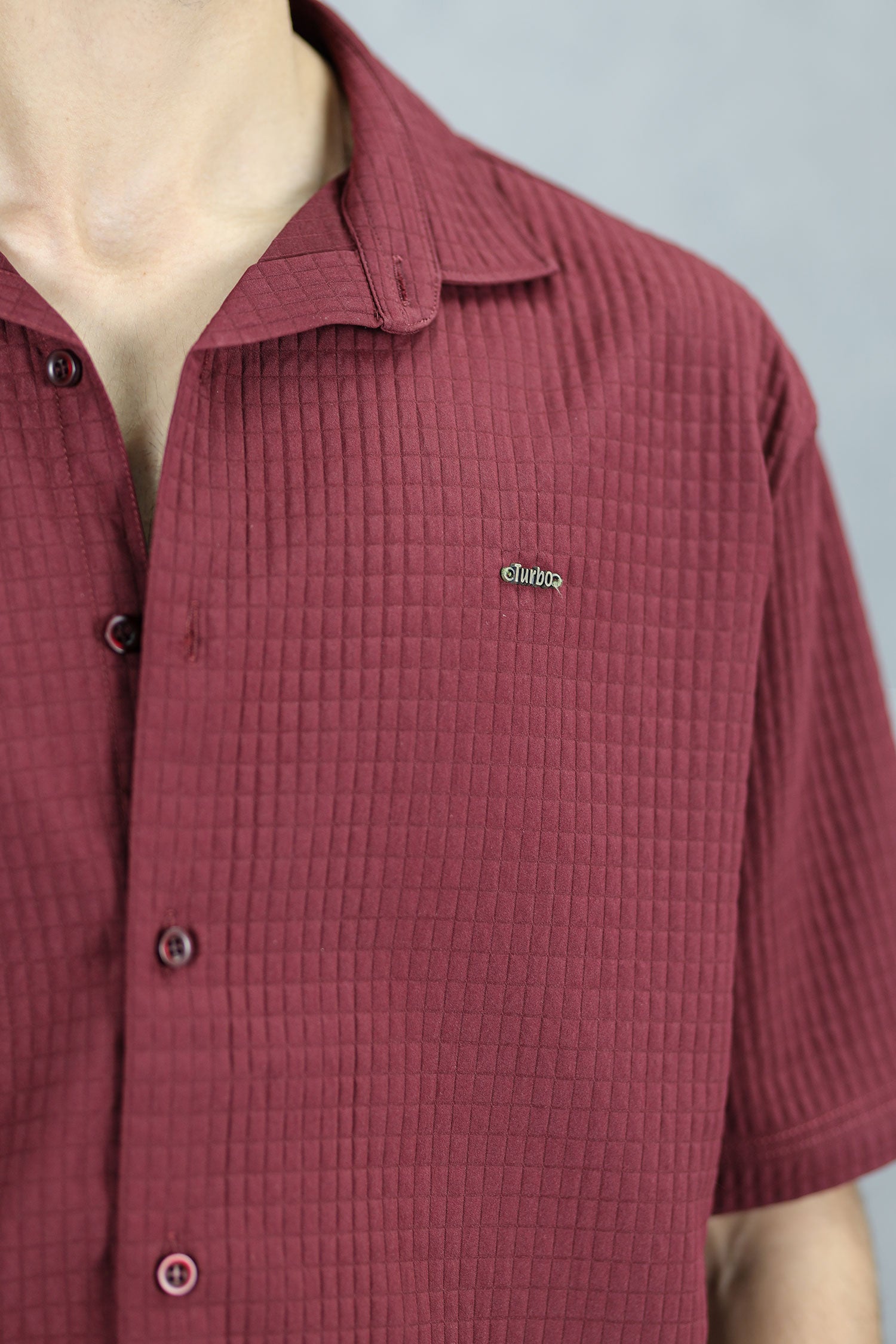 Turbo Waffle Patterned Cubin Casual Shirt