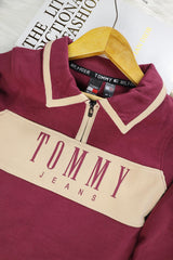 Tomy Hilfiger Varsity Coller Style Unisex Kids SweatShirt