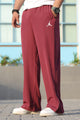 Jrdn 'Airborne' Micro-Tech Loose-Bottom Trouser In Maroon