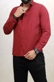 Turbo Dobby Textured Long Sleeve Cotton Casual Shirt