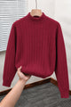 Turbo Minimalist Mock-Neck Lining Imported Men's Sweater