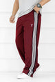 Turbo Classy Stripe Elegant Men's Trouser In Maroon