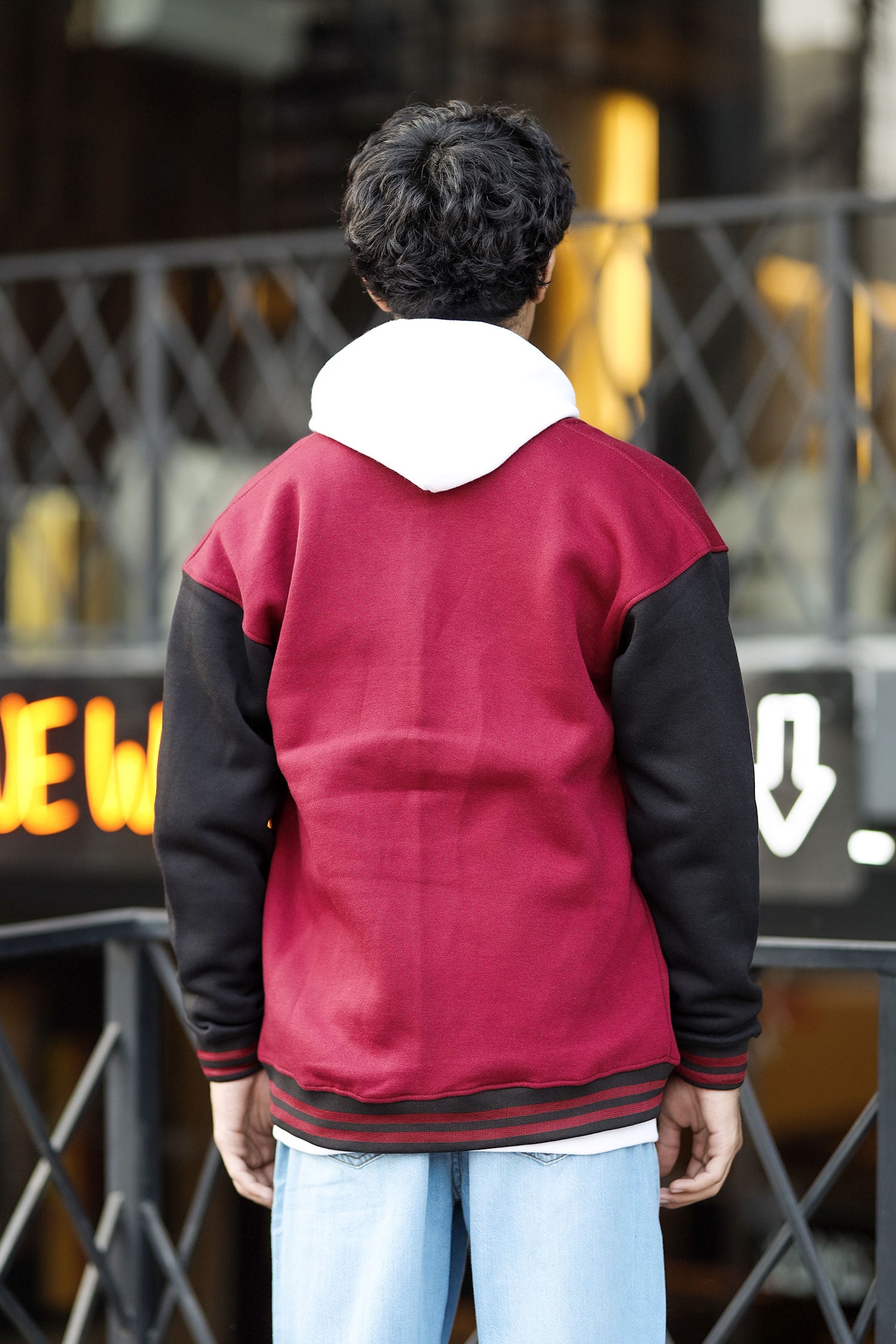 Turbo Button Style Men's Varsity Jacket
