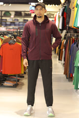 Pma Mens Vent Hooded Woven Zipper Tracksuit