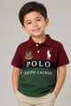 Plo Rph Lren Custom Fit In Two-Tone Younger Kids Polo Shirt