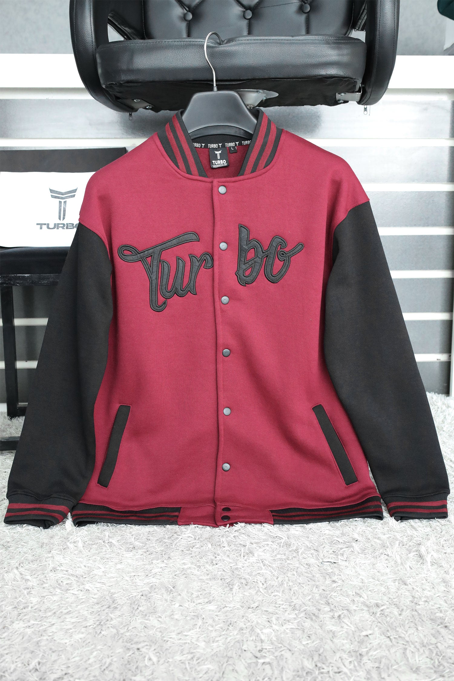 Turbo Button Style Men's Varsity Jacket