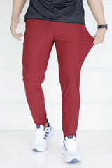 Turbo Revival Tech Running Men's Dryfit Trouser In Maroon