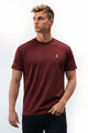 Plo Regular Shor Slevees Men's Tee In Maroon