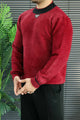 Prda Long Sleeve Pullover Imported Round Neck Rabbit Wool Men's Sweater