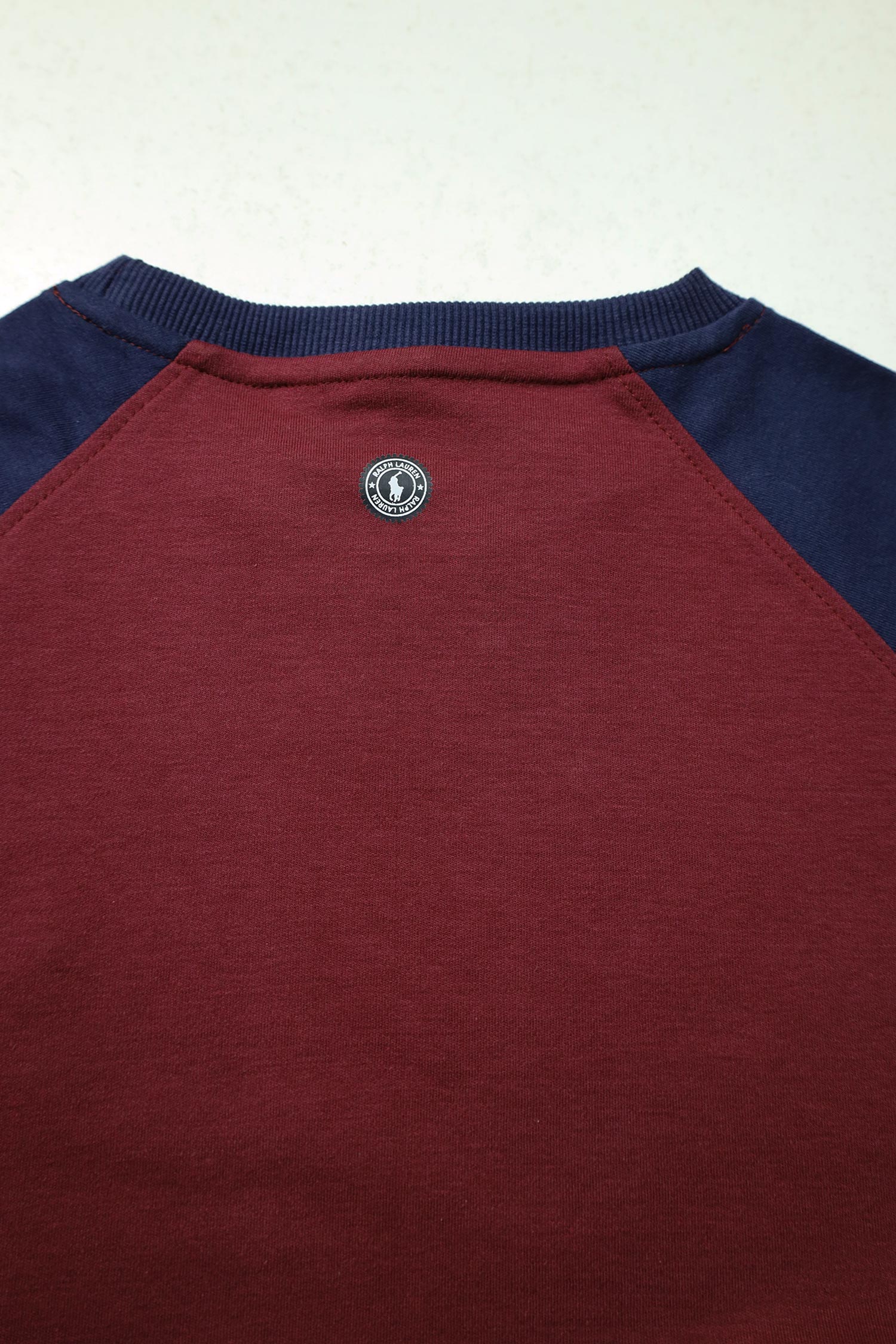 Rph Lren Raglan Pullover Mock Neck Imported Men's Sweatshirt
