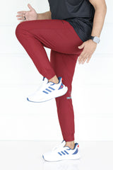 Turbo Revival Tech Running Men's Dryfit Trouser In Maroon
