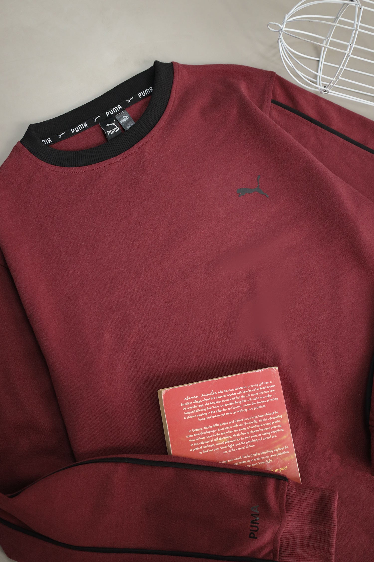 Pma Nocturne Stripe Round Neck Imported Men's Sweatshirt