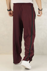 Nke Side Striped Panel Imported Sportswear Micron Trouser In Maroon