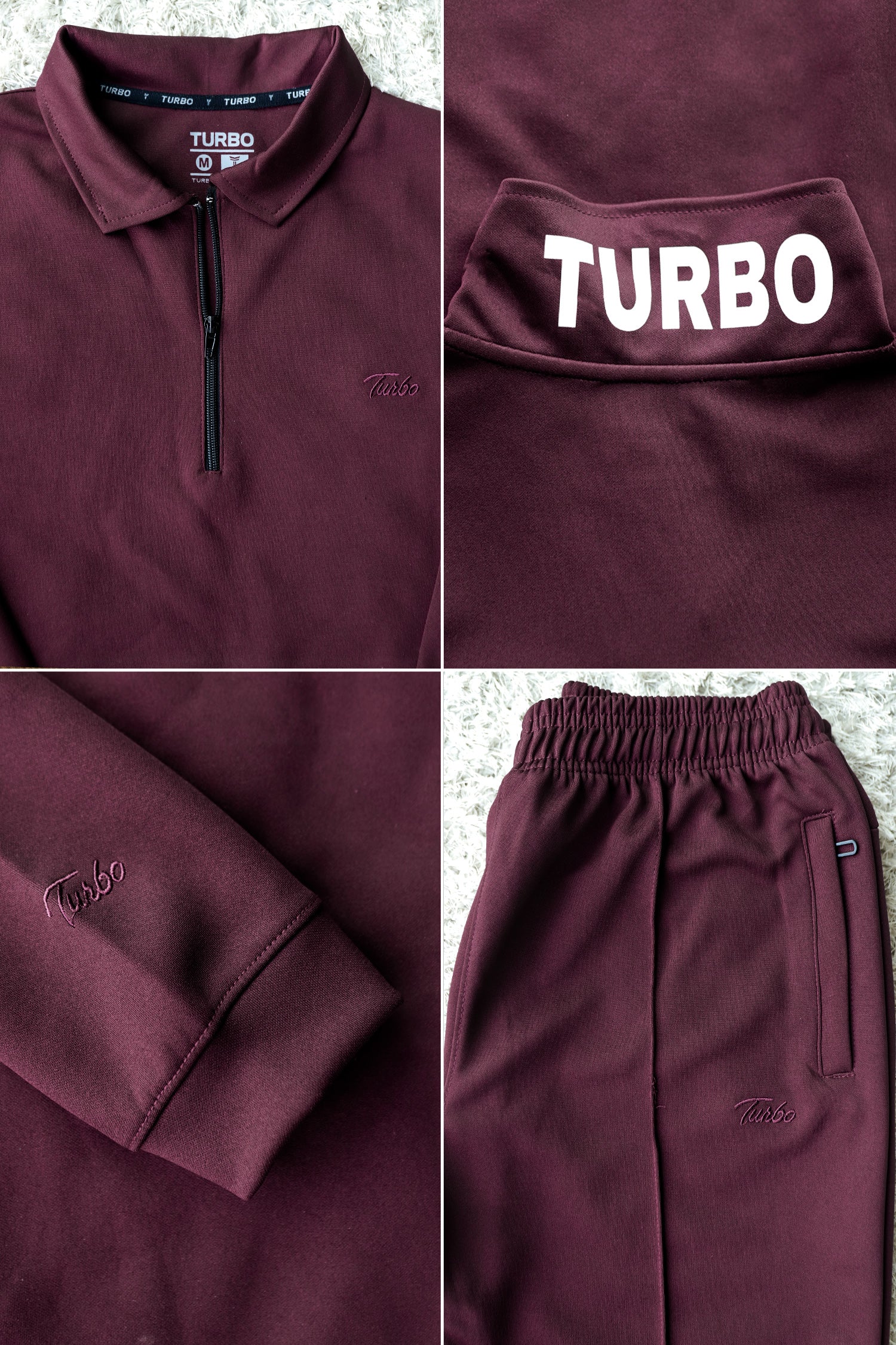 Turbo Half Zip Style Men Zipper Tracksuit