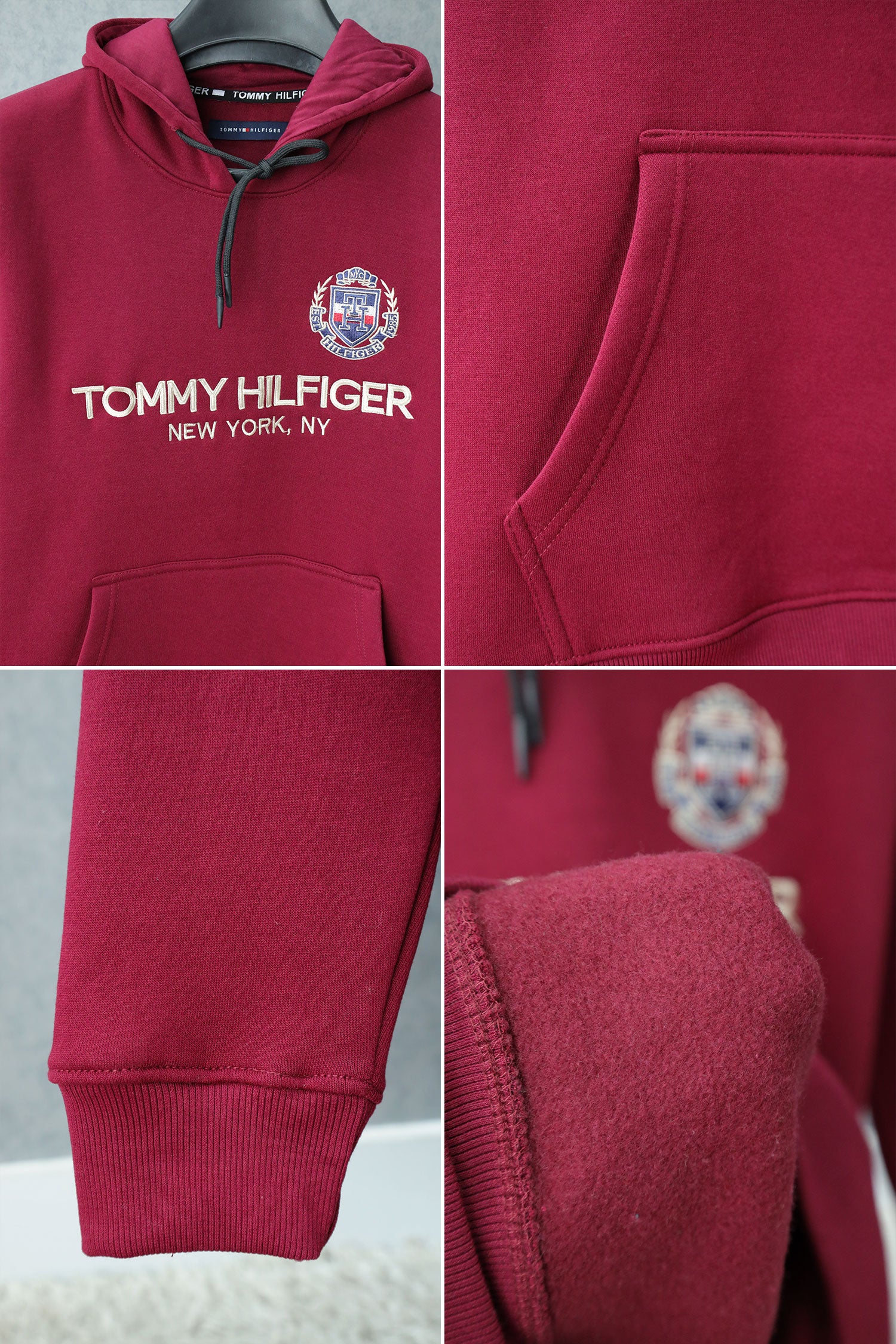 Tmy Hlfgr NY Typography Fleece Hoodie