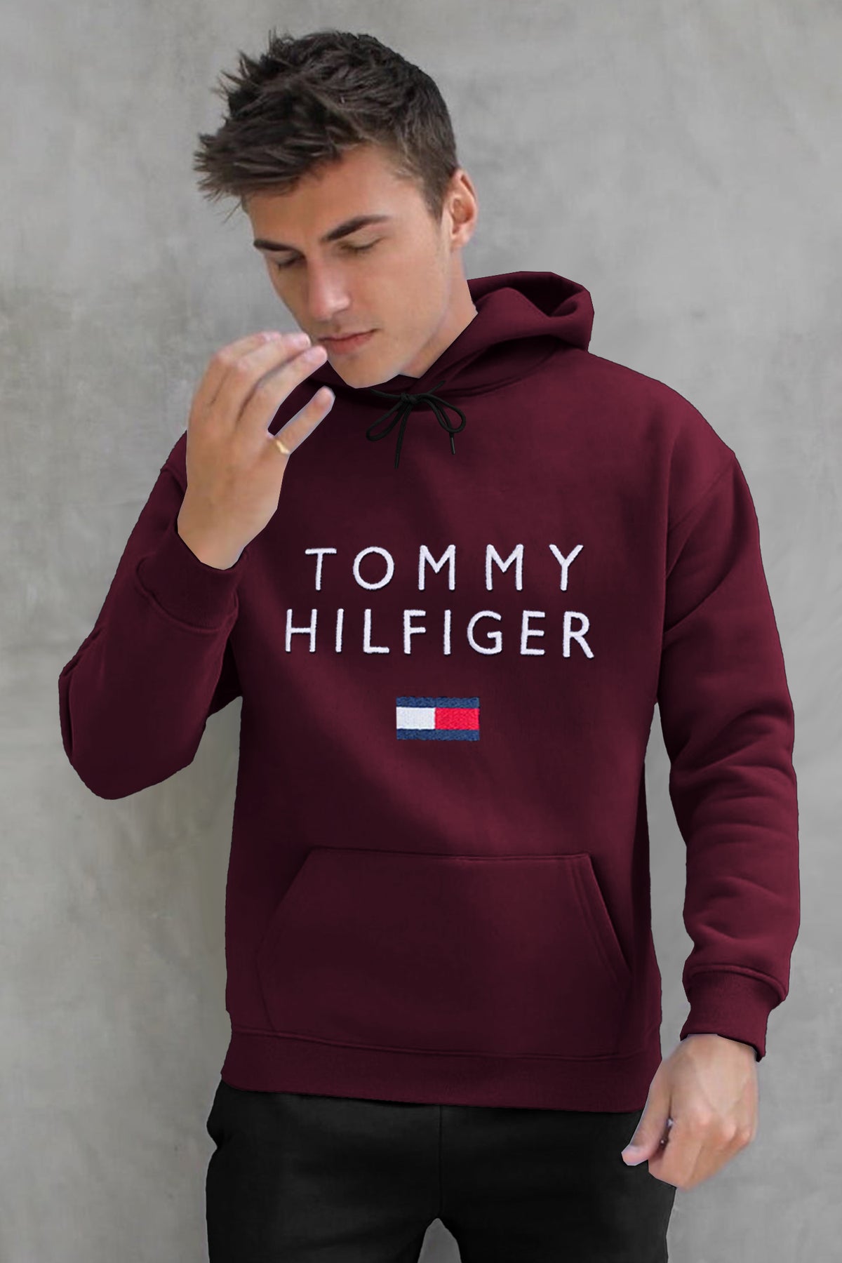 Tomy Hilfgr Luxury Design Essential Fleece Hoodie