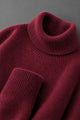Turbo Extreme Rabbit Wool Turtleneck Pullover Imported High Neck In Maroon