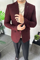Turbo Structured Top-Notch Lapel Imported Men Blazer