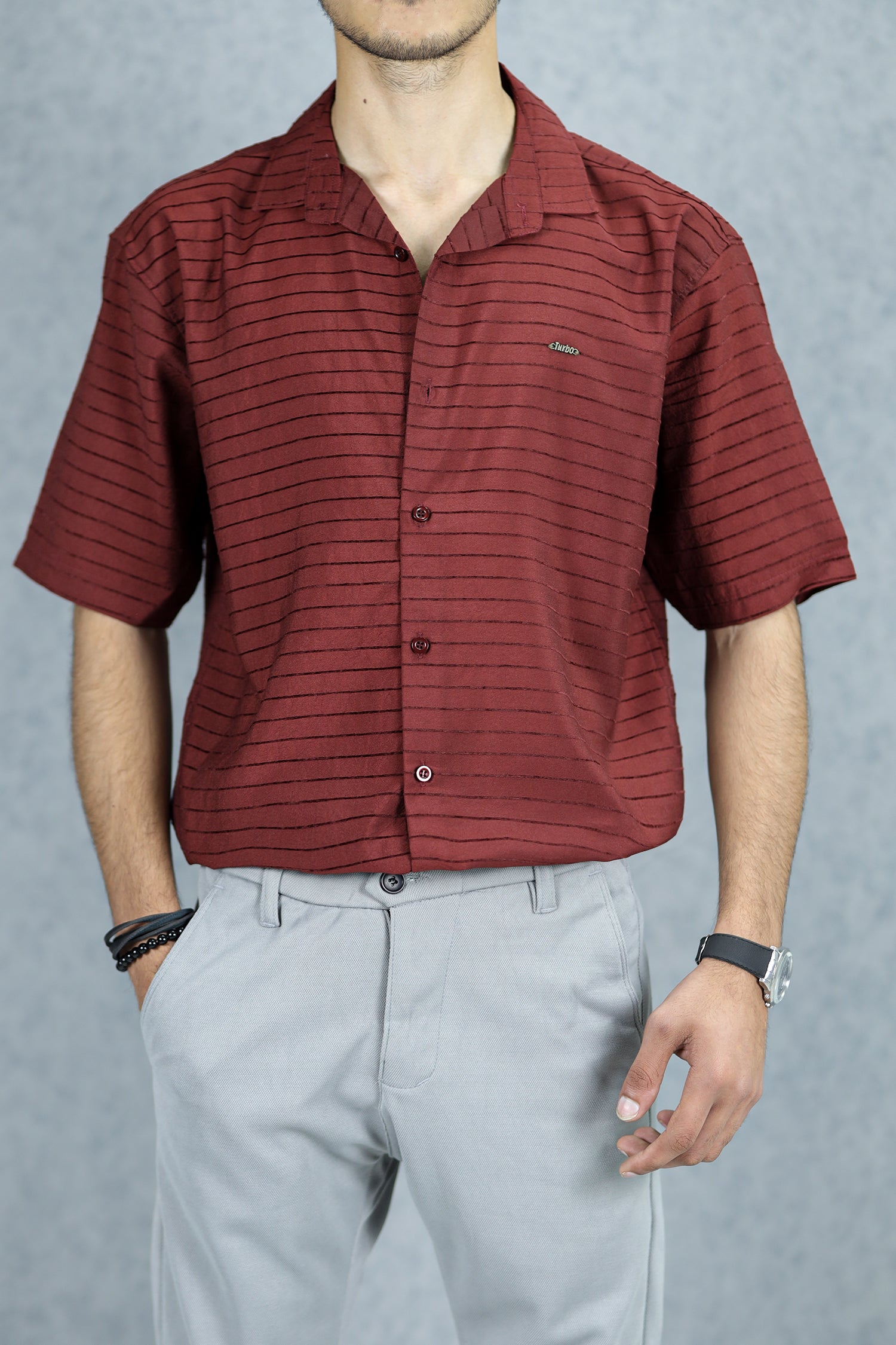 Turbo Snitch Striped  Casual Shirt