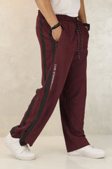 Nke Side Striped Panel Imported Sportswear Micron Trouser In Maroon