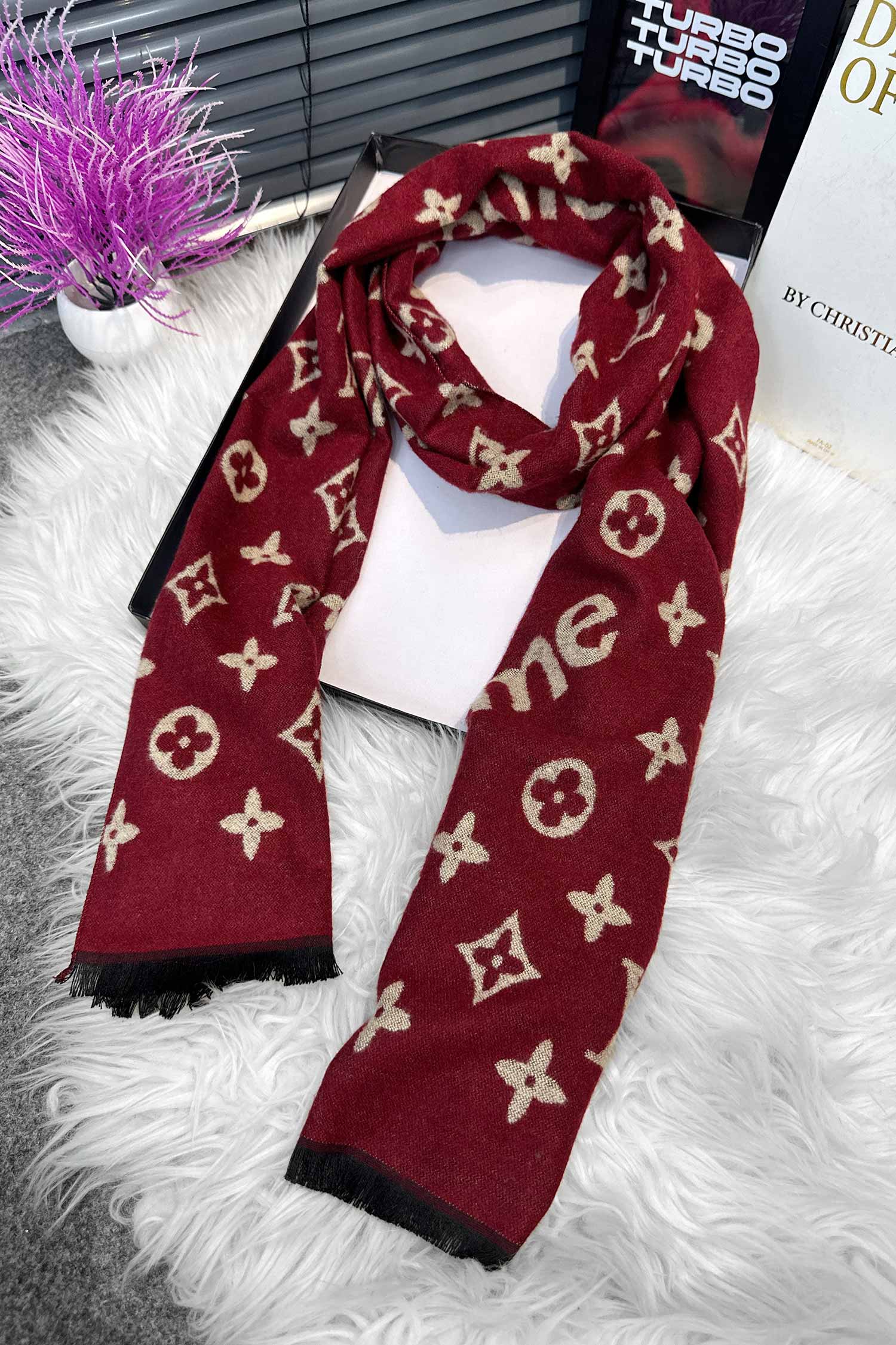 Luis Vten x Supreme Authentic Monogram Imported Men's Wool Muffler