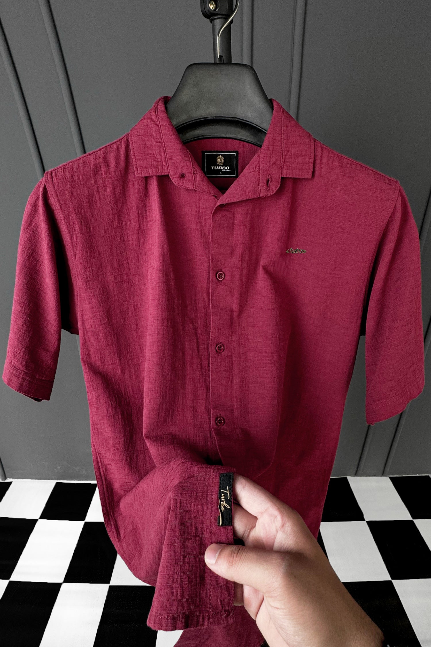 Turbo Textured Relaxed Fit Casual Shirt