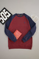 Rph Lren Raglan Pullover Round Neck Imported Men's Sweatshirt In Maroon