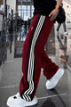 Turbo Classy Stripe Elegant Men's Trouser In Maroon