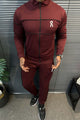 On Club Executive Sport Zipper Men's Co-Ord Set In Maroon