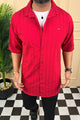 Turbo Puff Clasic Thread Casual Shirt In Maroon