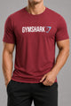 Gym Shrk Athletic Workout Men's Dry-Fit Tee In Maroon