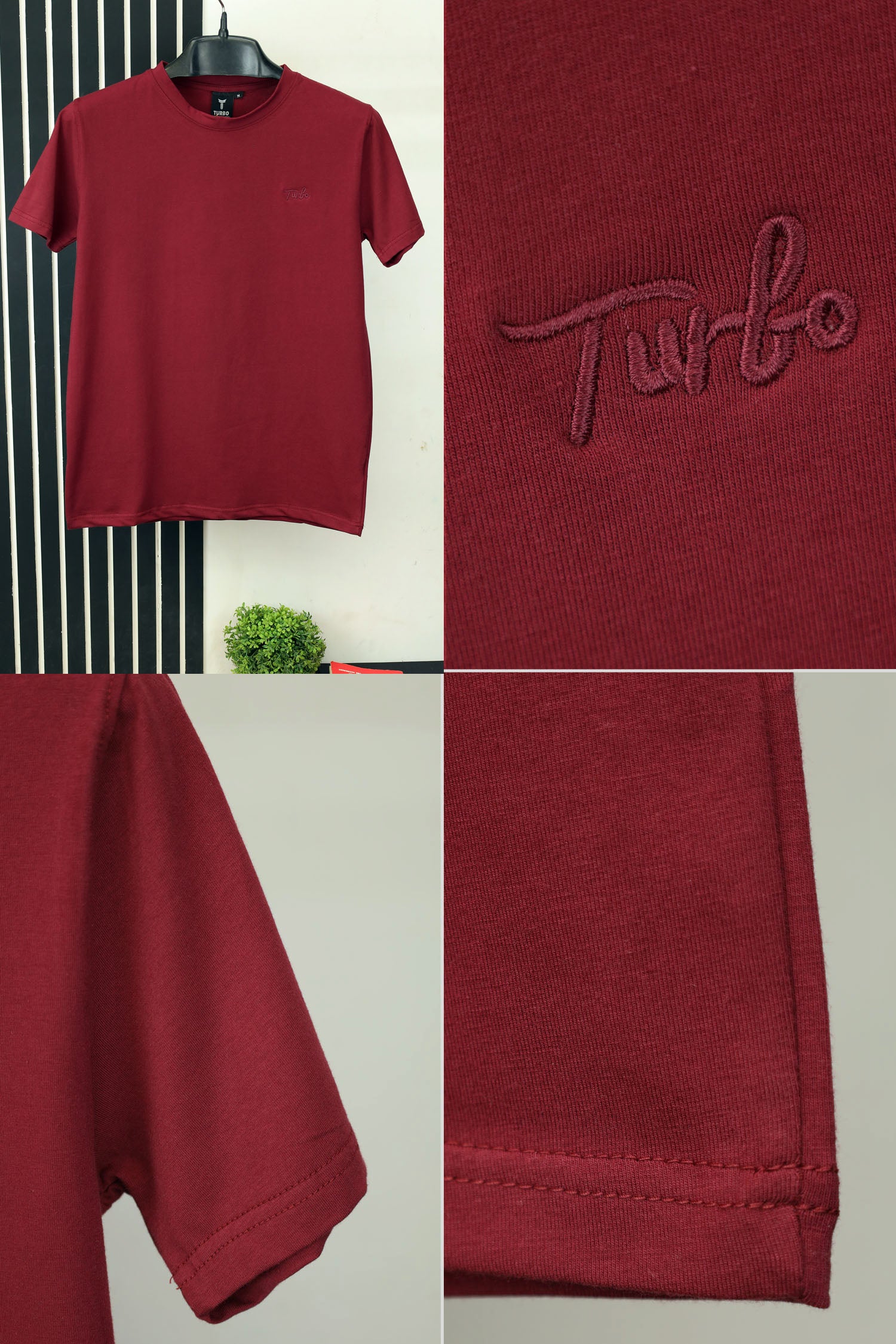 Turbo Premium Plain Round Neck T-Shirt