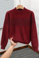 Nordic Pullover Pattern Imported Round Neck Rabbit Wool Men's Sweater