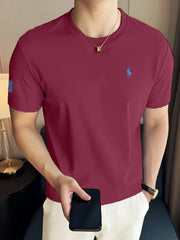 Rph Luren Premium Classic Fit Crewneck Polo T-Shirt