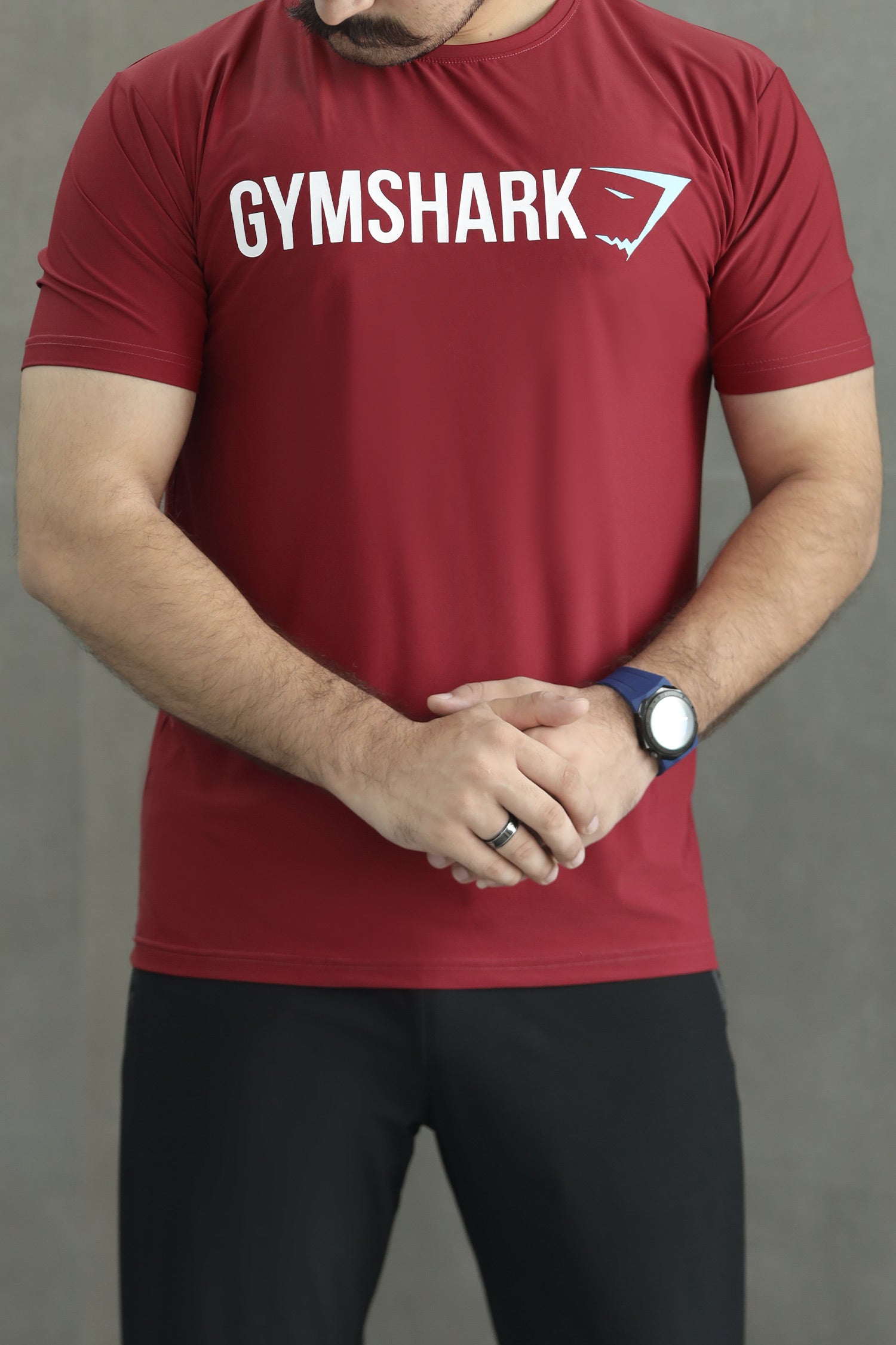 Gym Shrk Athletic Workout Men's Dry-Fit Tee