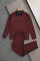 Lro Piana Authentic Style Collar Men's Co-Ord Set