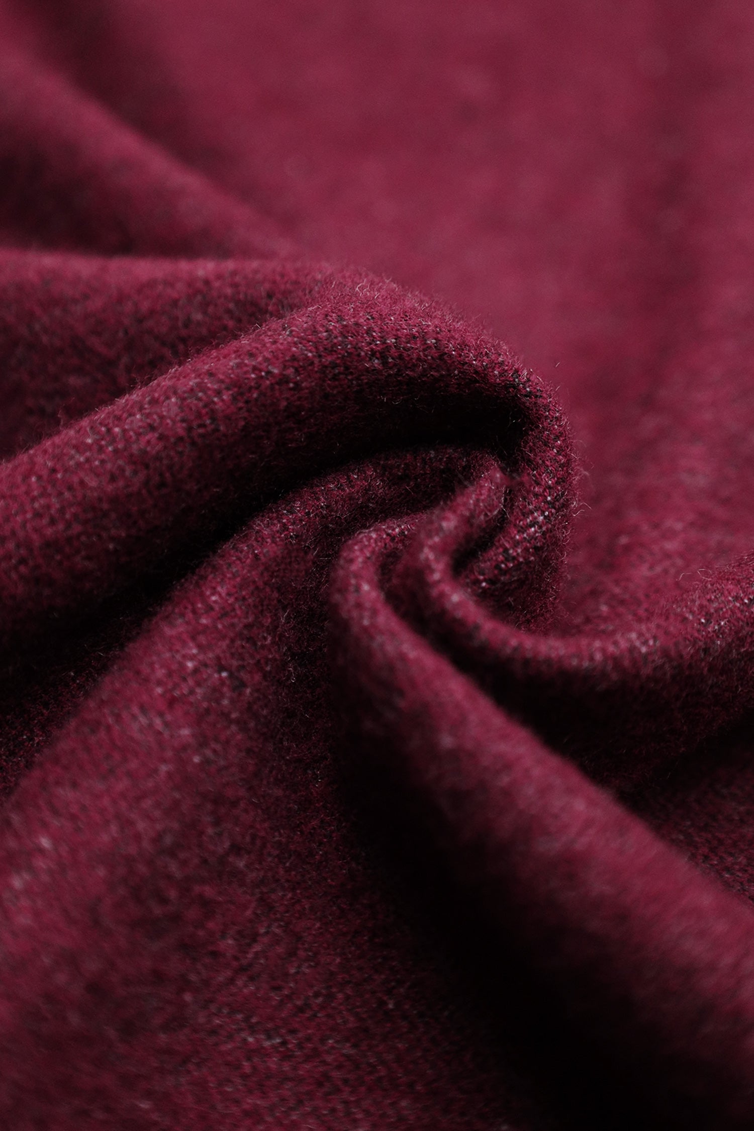 Blncaga Macro Writing Authentic Wool Men Mufflers In Maroon