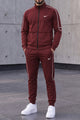 Nke Wind-Runner Zipper Men's Co-Ord Set In Maroon