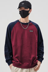 Turbo Contrast Tone Signature Logo Full Sleeves Men's Sweatshirt