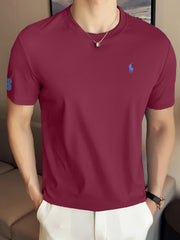 Rph Luren Premium Classic Fit Crewneck Polo T-Shirt