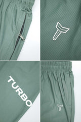 Turbo Titan-Tough Big Size Dry-Fit Men's Shorts In Moss Green